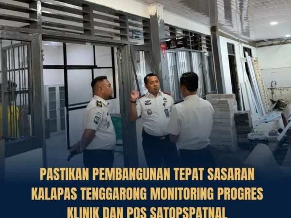 Kalapas Tenggarong Tinjau Pembangunan Klinik dan Pos Satopspatnal, Tingkatkan Layanan dan Keamanan Lapas