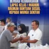 Berbagi Kebahagiaan, Lapas Kelas I Madiun Salurkan Bantuan kepada Warga dan Pengemudi Ojek Online