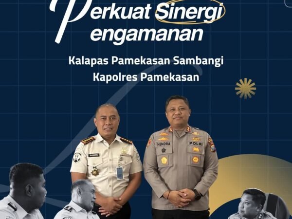 Perkuat Sinergi Pengamanan, Kalapas Pamekasan Beserta PJU dan Staf Sambangi Kapolres Pamekasan