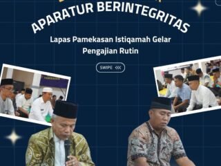 Bangun Karakter Aparatur Berintegritas, Lapas Pamekasan Istiqamah Gelar Pengajian Rutin