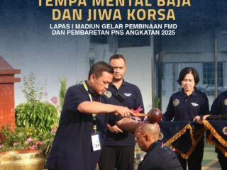Tempa Mental Baja dan Jiwa Korsa, Lapas Kelas I Madiun Gelar Pembinaan FMD dan Pembaretan PNS Angkatan 2025