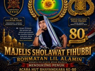 Majelis Sholawat Fihubbi Rohmatan Lil Alamin Dukung Penuh HUT Bhayangkara ke-80, Siap Sukseskan Sholawat Akbar PW FRN Counter Polri di Banyuwangi