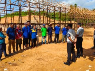 Koordinasi KPLP dan Satops Patnal Berhasil Jaga Kondusivitas, Pembangunan Sarana Pembinaan di Lapas Tenggarong Berjalan Aman