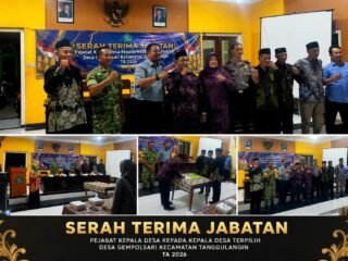 Ali Murtadho Resmi Pimpin Desa Gempolsari Periode 2026–2034, Camat Tanggulangin: Tinggalkan Perbedaan, Saatnya Bersatu Bangun Desa