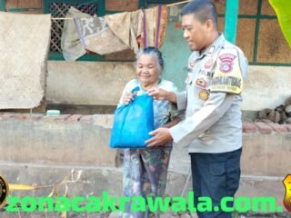 Sambut HUT Polri ke-80 Bhabinkamtibmas Bagik Papan Salurkan Bansos dan Edukasi Kamtibmas ke Warga Lansia