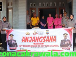 HUT Bhayangkara ke-80, Polres Kendal Anjangsana ke Keluarga Polri di Gemuh