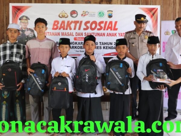 HUT Bhayangkara ke-80, Polres Kendal Gelar Khitanan Massal dan Santuni Anak Yatim di Ngampel