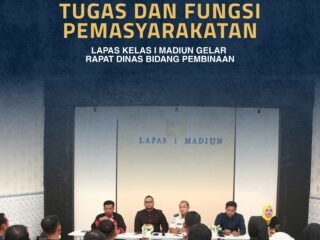 Perkuat Pelaksanaan Tugas dan Fungsi Pemasyarakatan, Lapas Kelas I Madiun Gelar Rapat Dinas Bidang Pembinaan