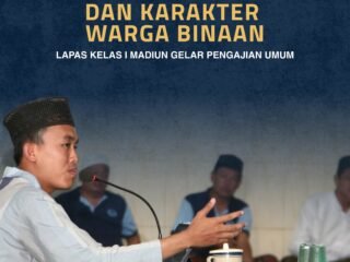 Lapas Kelas I Madiun Gelar Pengajian Umum, Perkuat Keimanan dan Bentuk Karakter Warga Binaan