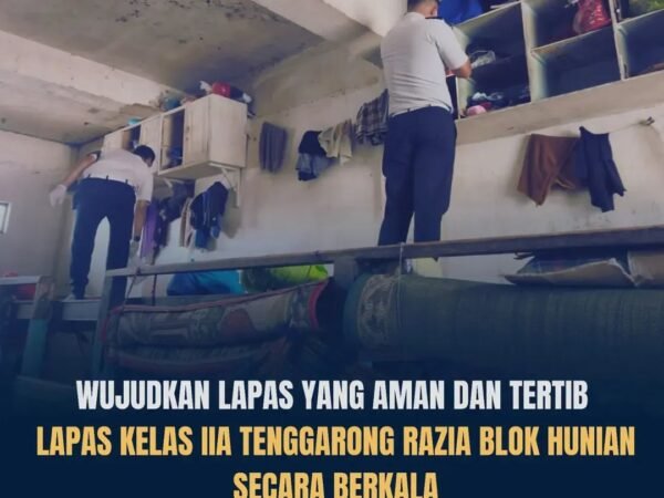 Perkuat Deteksi Dini, Lapas Kelas IIA Tenggarong Gelar Razia Rutin untuk Ciptakan Lingkungan yang Aman dan Tertib