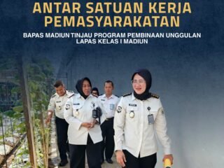 Sinergi Antar Satuan Kerja Pemasyarakatan, Bapas Madiun Tinjau Program Pembinaan Unggulan Lapas Kelas I Madiun
