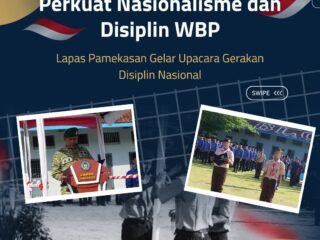 Perkuat Nasionalisme dan Disiplin Warga Binaan, Lapas Kelas IIA Pamekasan Gelar Upacara Gerakan Disiplin Nasional