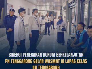 Pengadilan Negeri Tenggarong Laksanakan Wasmat di Lapas Kelas IIA Tenggarong, Perkuat Sinergi Penegakan Hukum
