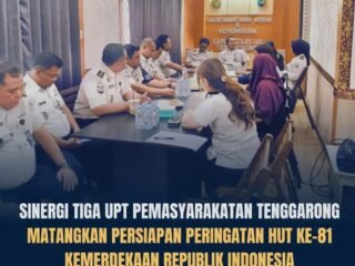 Perkuat Sinergi Sambut HUT Ke-81 RI, Tiga UPT Pemasyarakatan Tenggarong Matangkan Rangkaian Kegiatan Kemerdekaan