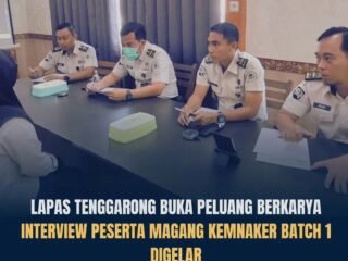 Jaring Talenta Berkualitas, Lapas Kelas IIA Tenggarong Gelar Seleksi Wawancara Magang Kemnaker Batch 1 Angkatan 2026