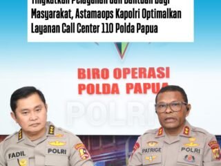Astamaops Kapolri Tinjau Command Center dan Call Center 110 Polda Papua, Perkuat Pelayanan Polri yang Cepat dan Responsif