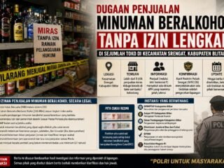 Diduga Sejumlah Toko di Srengat Jual Minuman Beralkohol Tanpa Izin Lengkap, Muncul Dugaan Permintaan "Atensi" oleh Oknum APH