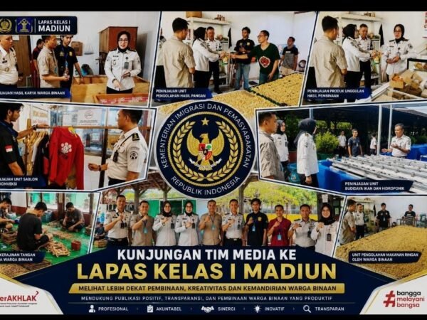Lapas Kelas I Madiun Tunjukkan Pembinaan Produktif, Hasil Karya Warga Binaan Tembus Pasar Lokal hingga Mancanegara