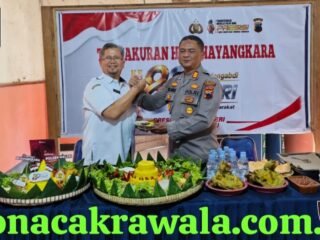 Memperingati HUT Bhayangkara ke-80 Polsek dan Forkompinmcam Weleri Gelar Acara Tasyakuran.