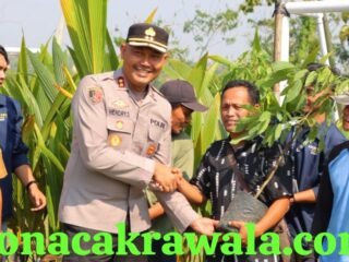 Kapolres Kendal Bersama Warga Tanam 700 Bibit Pohon di Tunggulsari, Perkuat Kelestarian Lingkungan