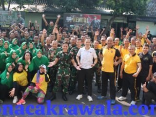 Perkuat Soliditas, TNI-Polri-Kejaksaan di Kendal Gelar Senam Bersama