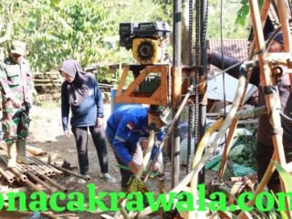 Harapan Baru dari TMMD,Sumur Bor Jadi Solusi Air Bersih Warga Watuduwur