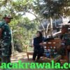 Dibalik Pembangunan TMMD, Satgas dan Warga Rajut Keakraban Penuh Kekeluargaan