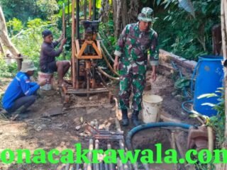 TMMD Reguler Ke-129 Hadirkan Sumur Bor, Warga Dusun Suruan Segera Nikmati Kemudahan Air Bersih