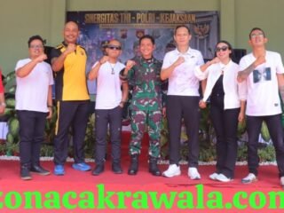 Perkuat Sinergitas, TNI-Polri dan Kejaksaan di Kendal Gelar Olahraga Bersama