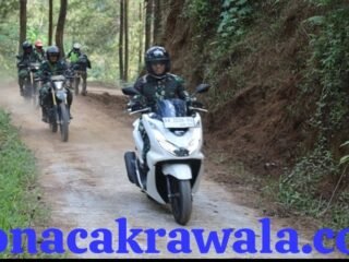 Medan Ekstrem Tak Surutkan Semangat, Dansatgas TMMD Reguler Ke-129 Tinjau Sasaran Fisik dengan Sepeda Motor