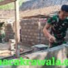 Sentuhan Tangan Prajurit TMMD, Rumah Impian Mahyadi Mulai Berdiri di Watuduwur