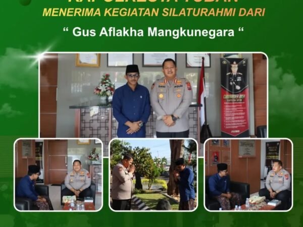 Kapolresta Tuban Terima Kunjungan Silaturahmi Gus Aflakha Mangkunegara, Perkuat Sinergi Polri dan Tokoh Agama