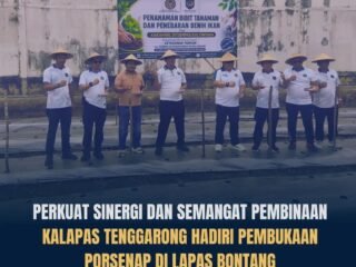 Kalapas Tenggarong Hadiri Pembukaan PORSENAP di Lapas Bontang, Dukung Pembinaan Kemandirian dan Ketahanan Pangan