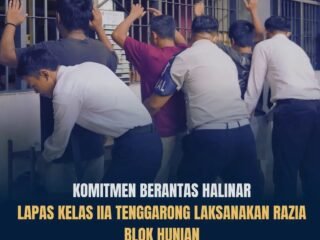 Perkuat Deteksi Dini Gangguan Kamtib, Lapas Kelas IIA Tenggarong Rutin Gelar Razia Blok Hunian Warga Binaan
