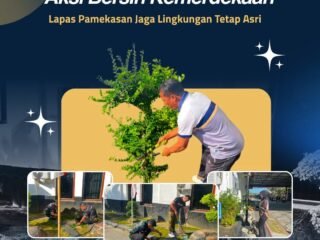 Aksi Bersih Kemerdekaan, Lapas Pamekasan Jaga Lingkungan Tetap Asri