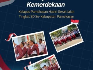 Kalapas Pamekasan Hadiri Gerak Jalan SD/MI se-Kabupaten Pamekasan Semarak HUT ke-81 RI