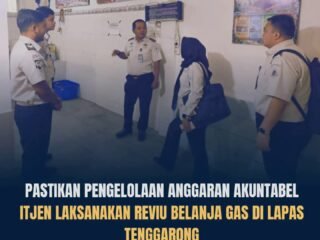 Perkuat Akuntabilitas Anggaran, Itjen Reviu Belanja Bahan Makanan Berupa Gas di Lapas Tenggarong
