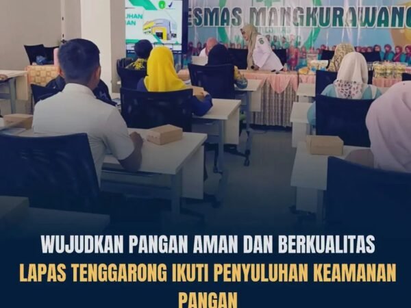 Perkuat Keamanan Pangan, Lapas Kelas IIA Tenggarong Ikuti Bimtek Penyuluhan Keamanan Pangan