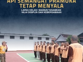 Api Semangat Pramuka Tetap Menyala, Lapas Kelas I Madiun Tanamkan Nilai Disiplin dan Kebersamaan