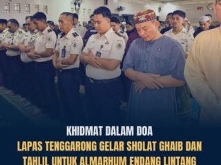 Dalam Khidmat dan Doa, Keluarga Besar Lapas Tenggarong Gelar Sholat Ghaib untuk Almarhum Endang Lintang Hardiman