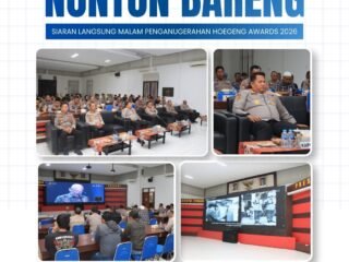 Kapolresta Tuban Ikuti Nonton Bareng Siaran Langsung Hoegeng Awards 2026, Perkuat Semangat Integritas dan Profesionalisme