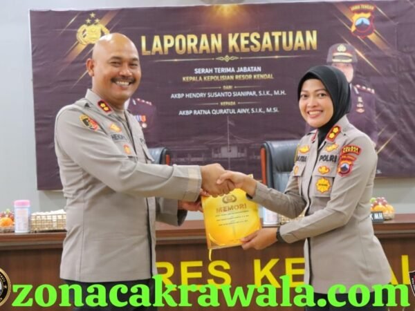 Pamit dari Kendal, AKBP Hendry Serahkan Tongkat Estafet kepada AKBP Ratna