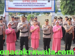 Dua Personel Polres Purbalingga Naik Pangkat Pengabdian 