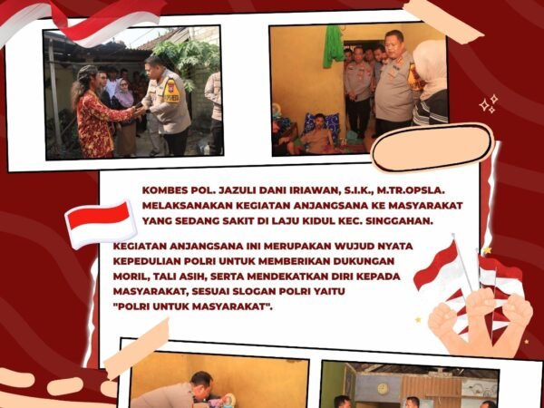 Kapolres Tuban Gelar Anjangsana, Wujud Kepedulian Polri kepada Warga Sakit di Laju Kidul
