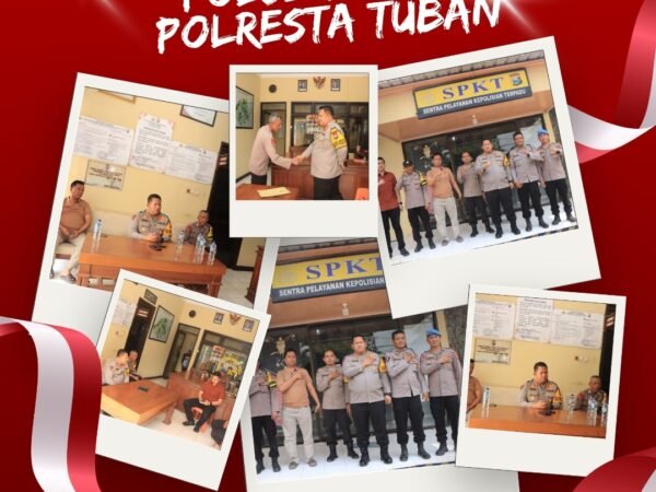 Kapolresta Tuban Sidak Polsek Kerek, Pastikan Kesiapan Personel dan Kualitas Pelayanan Publik