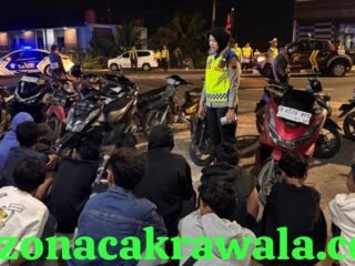 Polres Kendal Amankan 62 Remaja dan 48 Motor Saat Patroli Balap Liar di Weleri