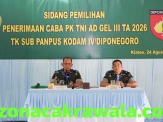 Pangdam IV/Diponegoro Pimpin Sub Panpus Caba PK TNI AD Gelombang III TA 2026