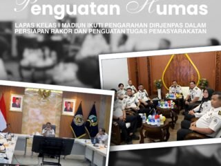 Penguatan Humas, Lapas Kelas I Madiun Ikuti Pengarahan Dirjenpas dalam Persiapan Rakor dan Penguatan Tugas Pemasyarakatan