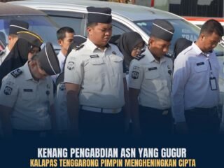 Lapas Kelas IIA Tenggarong Gelar Mengheningkan Cipta untuk ASN yang Gugur di Jayawijaya