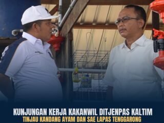 Kakanwil Ditjenpas Kaltim Tinjau Kandang Ayam dan SAE PASTARUNG Lapas Tenggarong